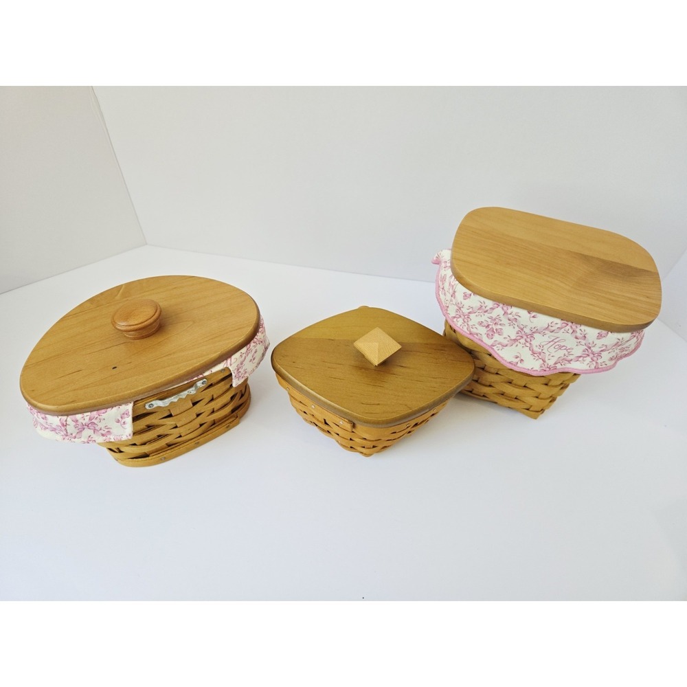 Longaberger Basket lot of 3 Horizon of Hope Cancer Society - Picture 3 of 5